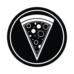 Delicious Pizza Slice Icon Graphic Design