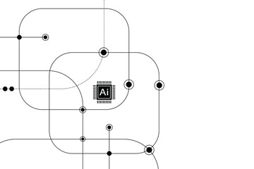 Abstract futuristic circuit board Illustration, Circuit board with 