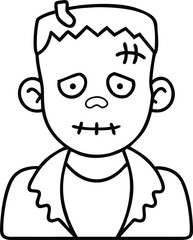 halloween coloring pages, for kids, illustration