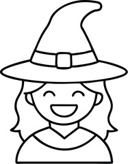 halloween coloring pages, for kids, illustration