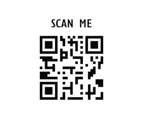 QR code icon Simple thin outline