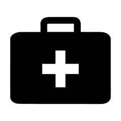 Fototapeta premium First Aid Kit Black icon