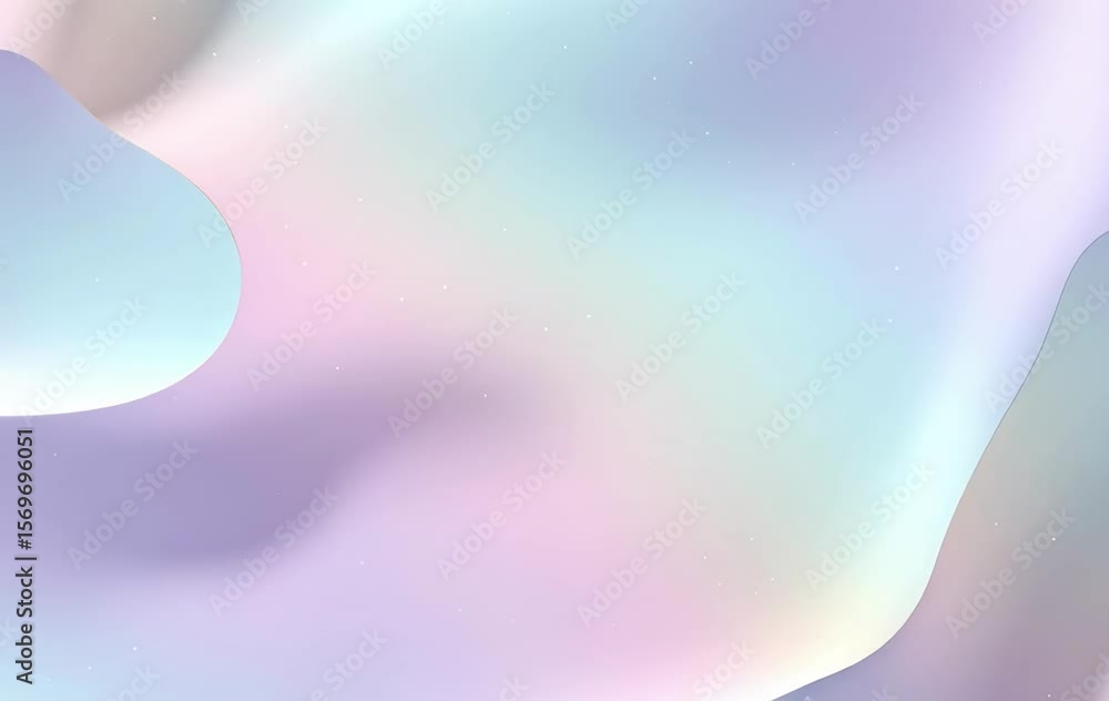 Aufkleber serene and dreamy background of soft pastel waves with fluid abstract design and gentle gradients fo