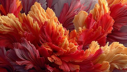 Fiery red abstract motion waves expressing intense passion and vibrant depth