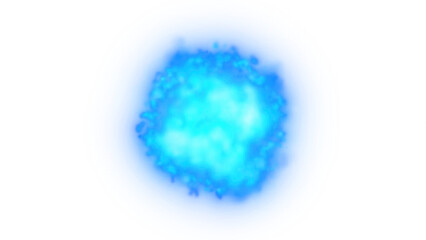 Cyan Magic Ring Burst – Blue Energy Circle Effect Transparent