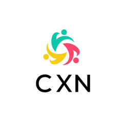 CXN creative minimalist letter logo.