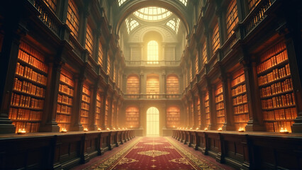Fototapeta premium Cosmic Scriptorium