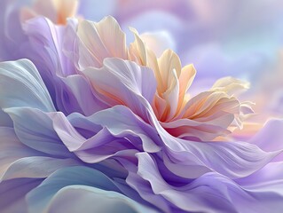 Lavender pastel dream abstract with soft haze and curved gradient layers