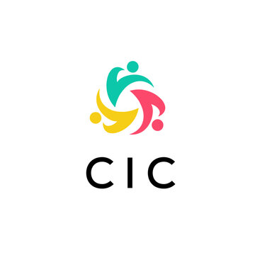 CIC letter logo design