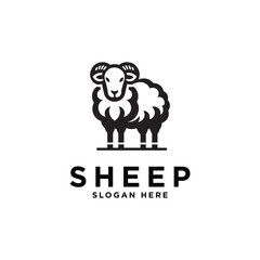 sheep logo vector