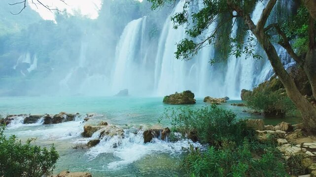 Ban Gioc Waterfall in Cao Bang Beautiful waterfall in vietnam