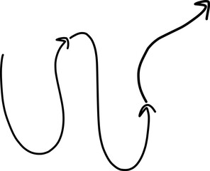 hand drawn arrows vector silhouette