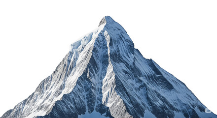mountain peak in the snow