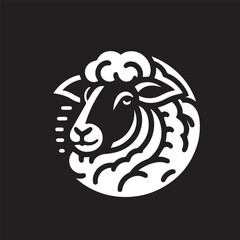 sheep logo vector