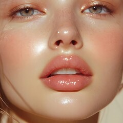 Glowing Skin Closeup Portrait. (3)