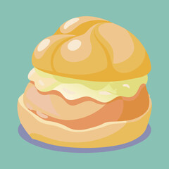 hamburger isolated on white