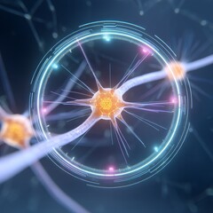 Exploring augmented gene interfaces in biodigital applications technology lab close-up perspective innovative science