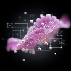 Exploring biodigital interfaces with organic visualizations in futuristic environments for scientific innovations