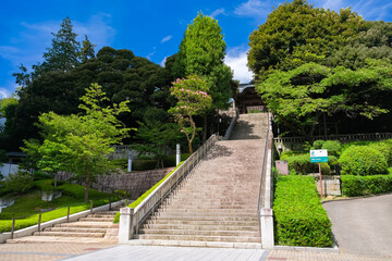 栃木県宇都宮市 宇都宮二荒山神社 参道と神門