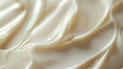 Obraz premium close-up of cream texture on skin, visible moisturizing effect and soft natural lighting