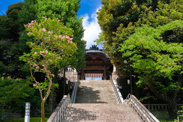 栃木県宇都宮市 宇都宮二荒山神社 参道と神門