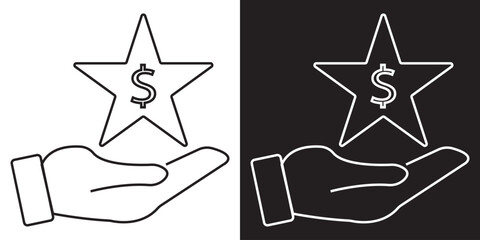 Obraz premium Finance icon . Vector pictograms of money, wallet, banking tools, vector illustration .EPS 10/AI 