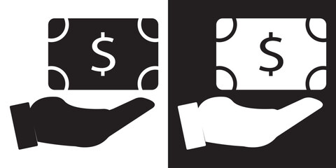 Finance  icon . Vector pictograms of money, wallet, banking tools,  vector illustration .EPS 10/AI 