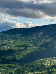 Obraz premium Panoramic view of Şavşat Artvin in Turkey