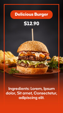 Fast Food Product Promo Animation