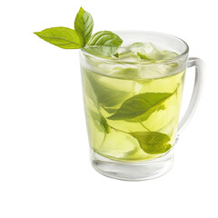Refreshing basil iced tea recipe homemade summer drink healthy beverage glass cup leaves