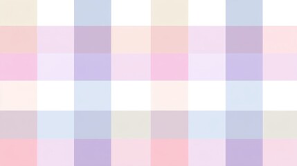 Abstract geometric pastel color squares pattern with soft light tones