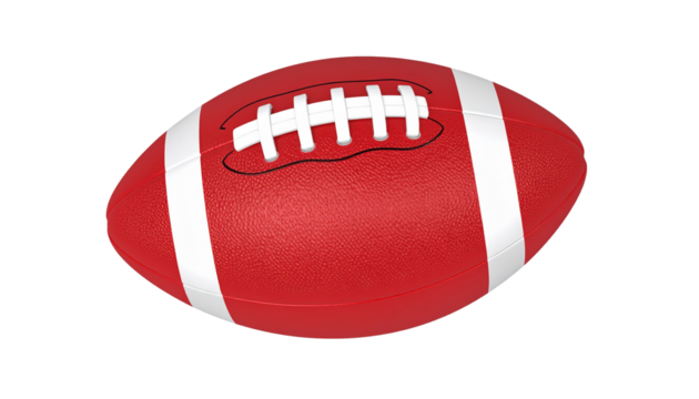 rugby ball isolated on white background 