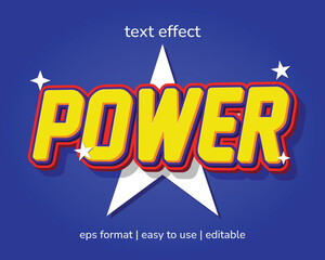Power Superman Editable Text Effect