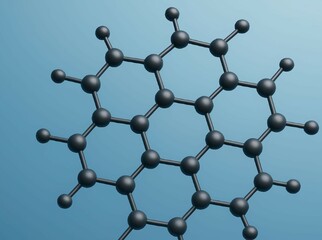atomic structure of graphene showing one-atom-thick carbon layer arranged in hexagonal honeycomb lattice