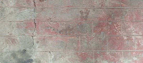 Distressed Aged Brick Wall Background Texture