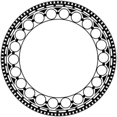 Geometric Art Deco Circle Frame Transparent svg background art deco tribal pattern gothic rose window vector black halo surround classic old traditional rosette church cathedral medieval architecture