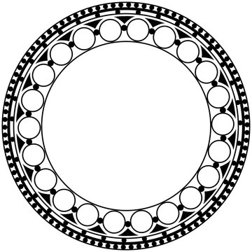 Geometric Art Deco Circle Frame Transparent svg background art deco tribal pattern gothic rose window vector black halo surround classic old traditional rosette church cathedral medieval architecture