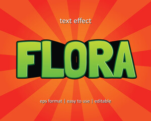 Flora PvZ Editable Text Effect