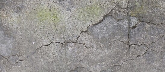 Heavily Cracked Concrete Floor Grunge Texture