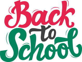Back to School Typography Calligraphy