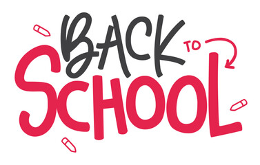 Back to School Typography Calligraphy