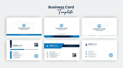 Many collections variety colors double sided professional corporate business card, vector business card sets, business card bundles and vector visiting card set template design