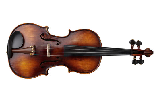 Beautiful violin close up isolated against PNG background classic string instrument, violin, stringed instrument, musical instrument, orchestra, symphony, music, string, wood, brown, elegant, classi - Powered by Adobe