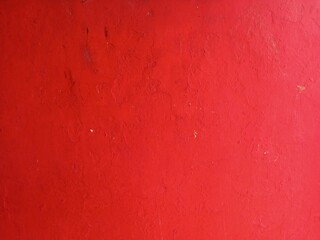 Vibrant Red Painted Concrete Wall Texture