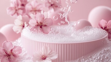 Delicate Blossoms and Refreshing Bubbles: A Spa-Inspired Still Life