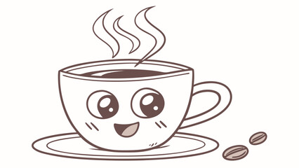 coffe cup with amiley