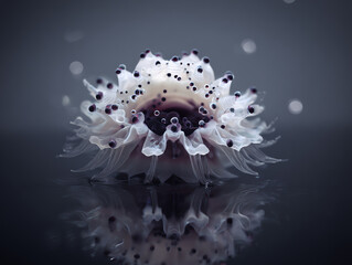 A delicate underwater flower with soft petals.