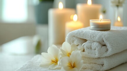 Luxurious spa arrangement showcasing relaxation and wellness essence