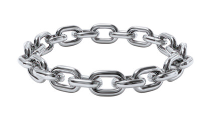 Obraz premium A chain-shaped bracelet isolated