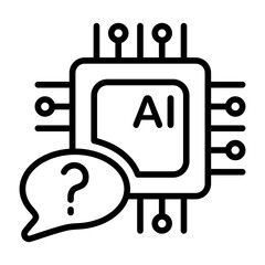 Explainable Ai Outline Style Icon